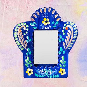 Mirror Folk Frame Blue