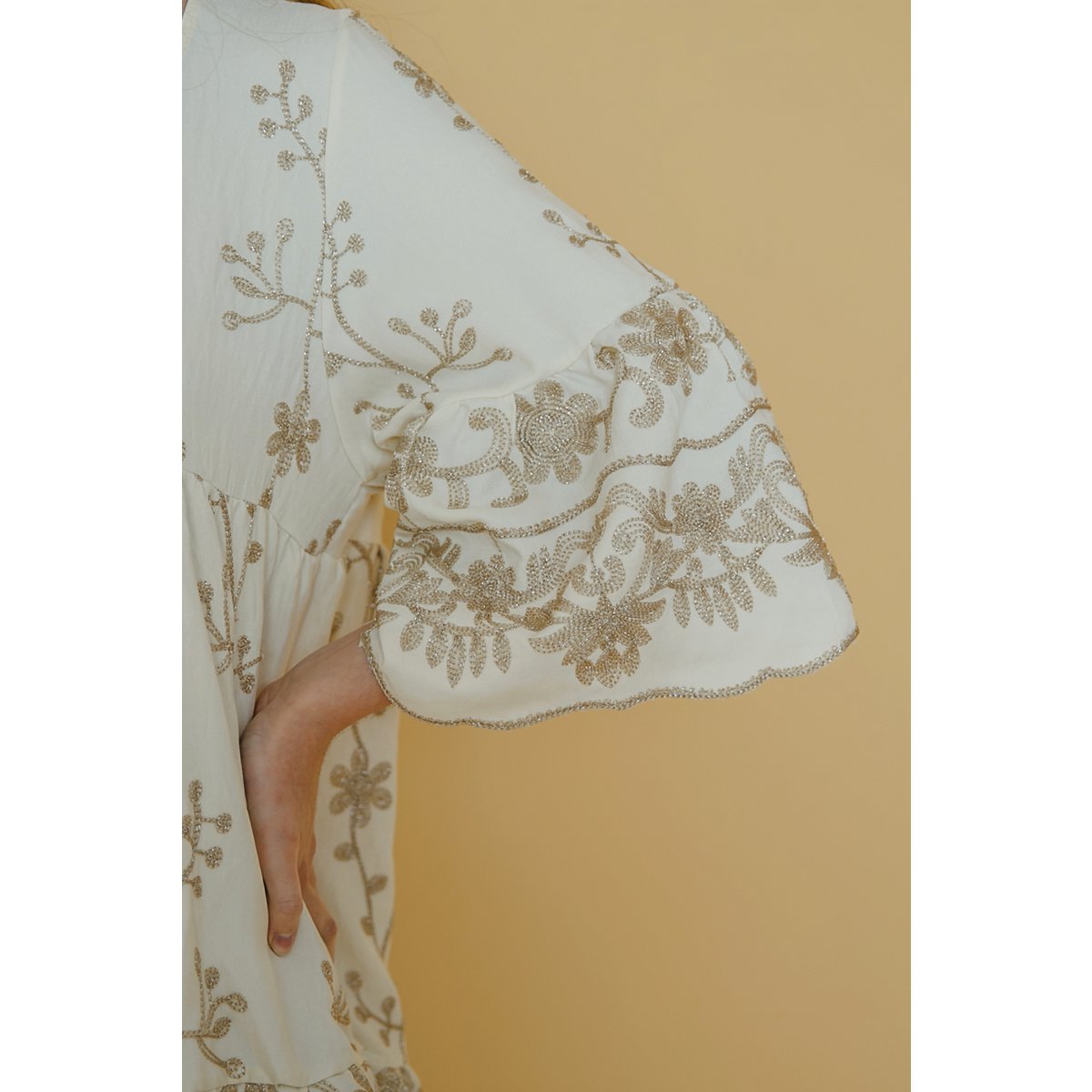 Witte gala -jurk
