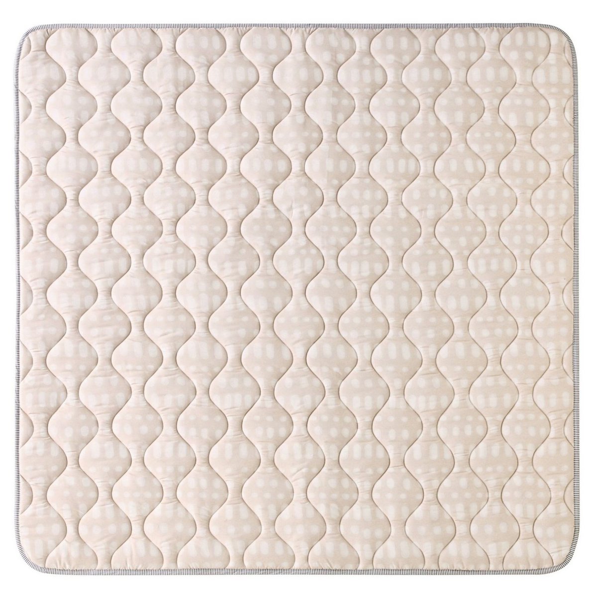 Hakuna Matte Quilted Play Mat – Hygge, Beige (1.27 x 1.27 m)