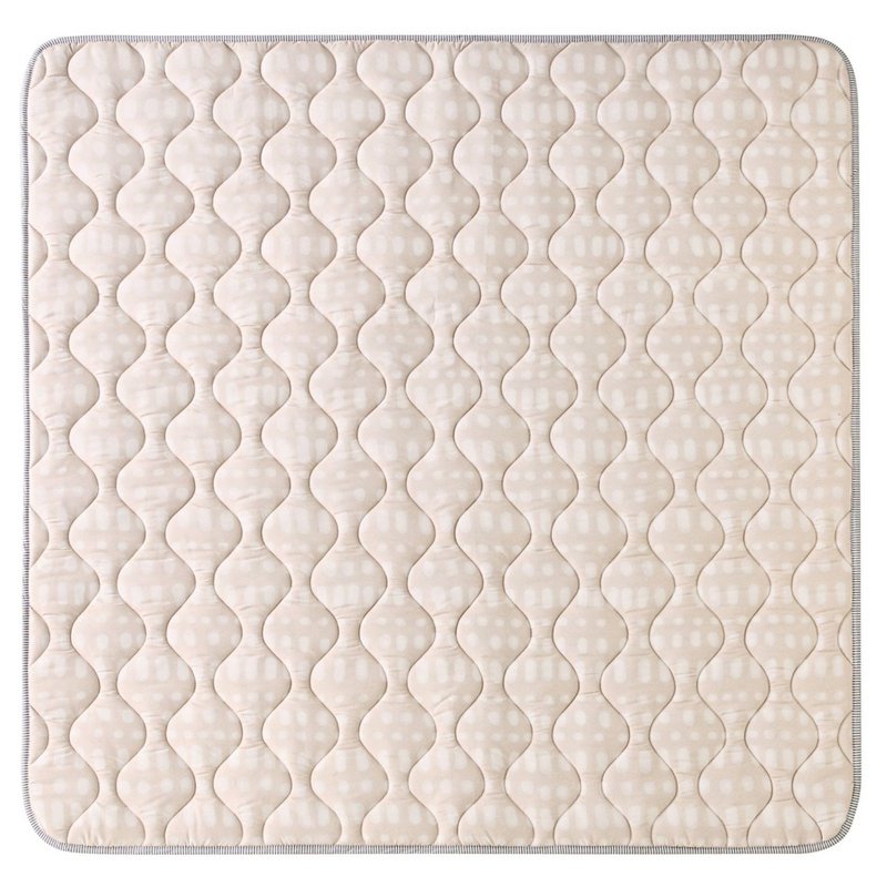 Tappetino da gioco trapuntato opaco Hakuna – Hygge, Beige (1,27 x 1,27 m)