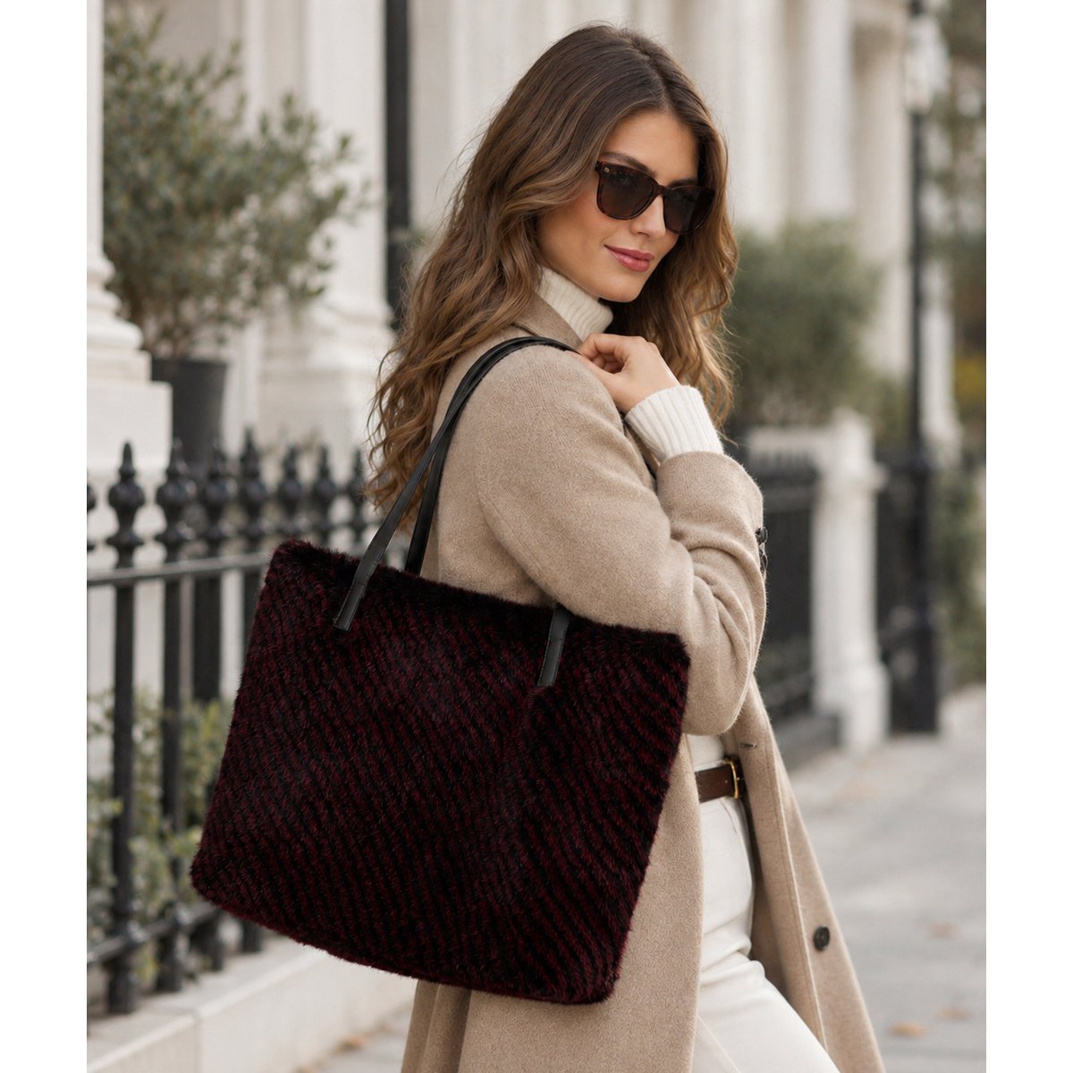 Donatella - Faux Fur Tote Bag