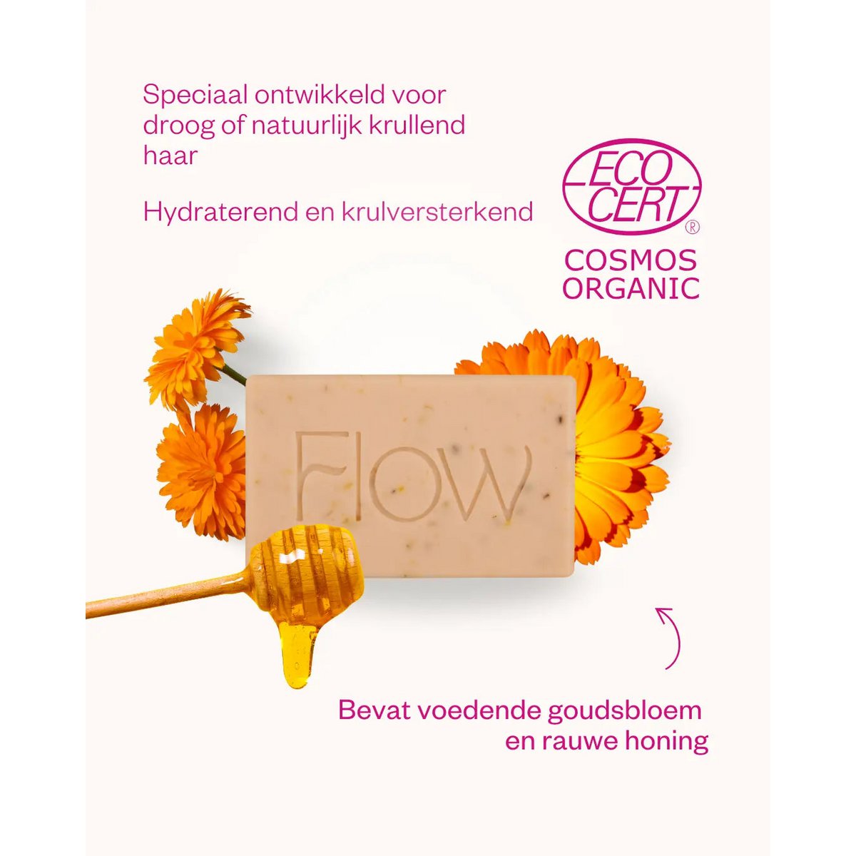 Shampoo bar Marigold & Honey - Voor normaal en krullend haar