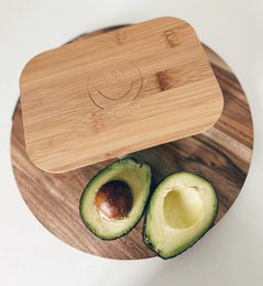Lunchbox mit Holzdeckel Smiley