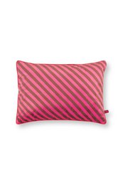 Cushion Block Stripes Pink 35x50cm