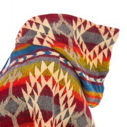 Poncho Femme Native | Design Triangle Bleu