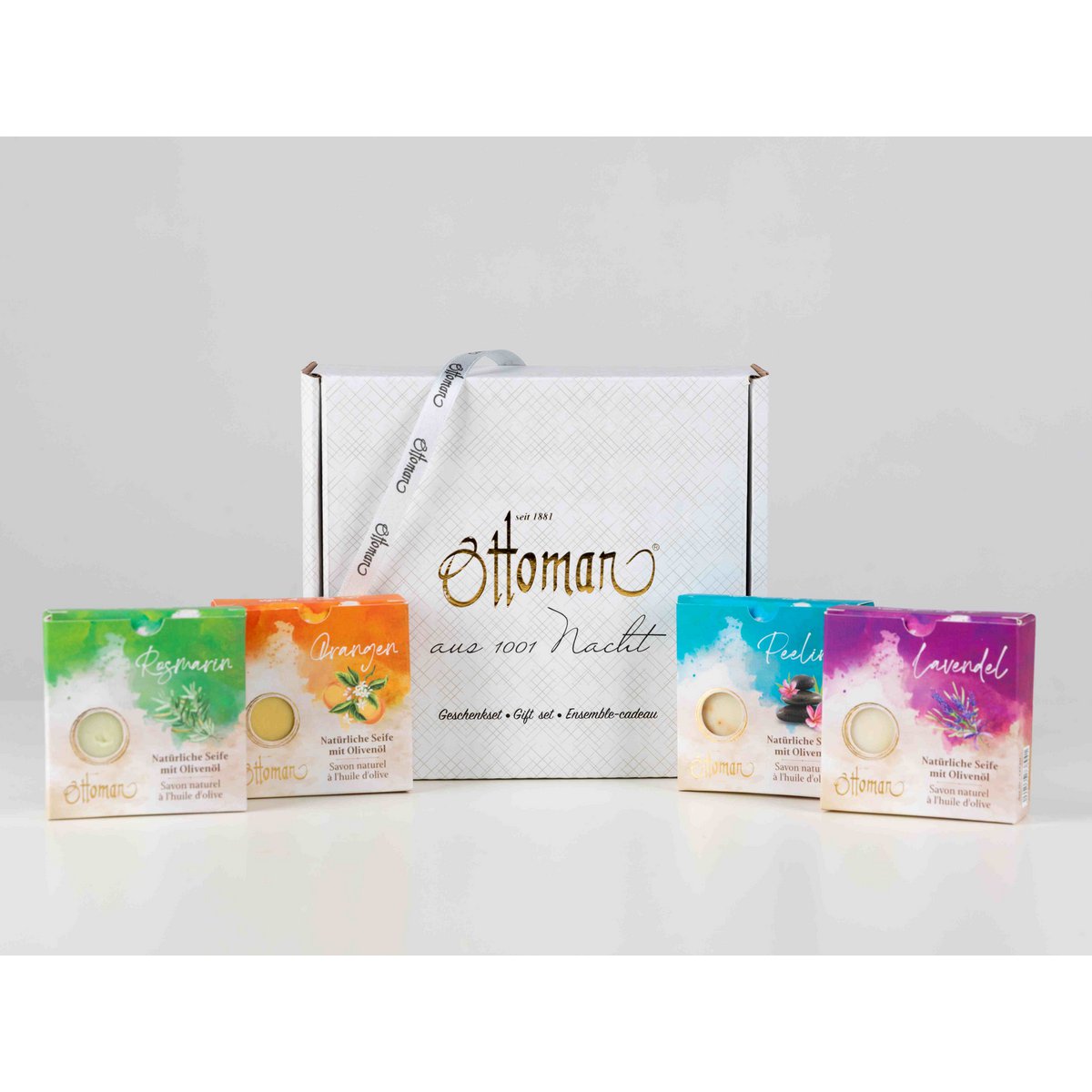 Ottoman natural 110g olive oil soap 4 Set No. 2 in gift box