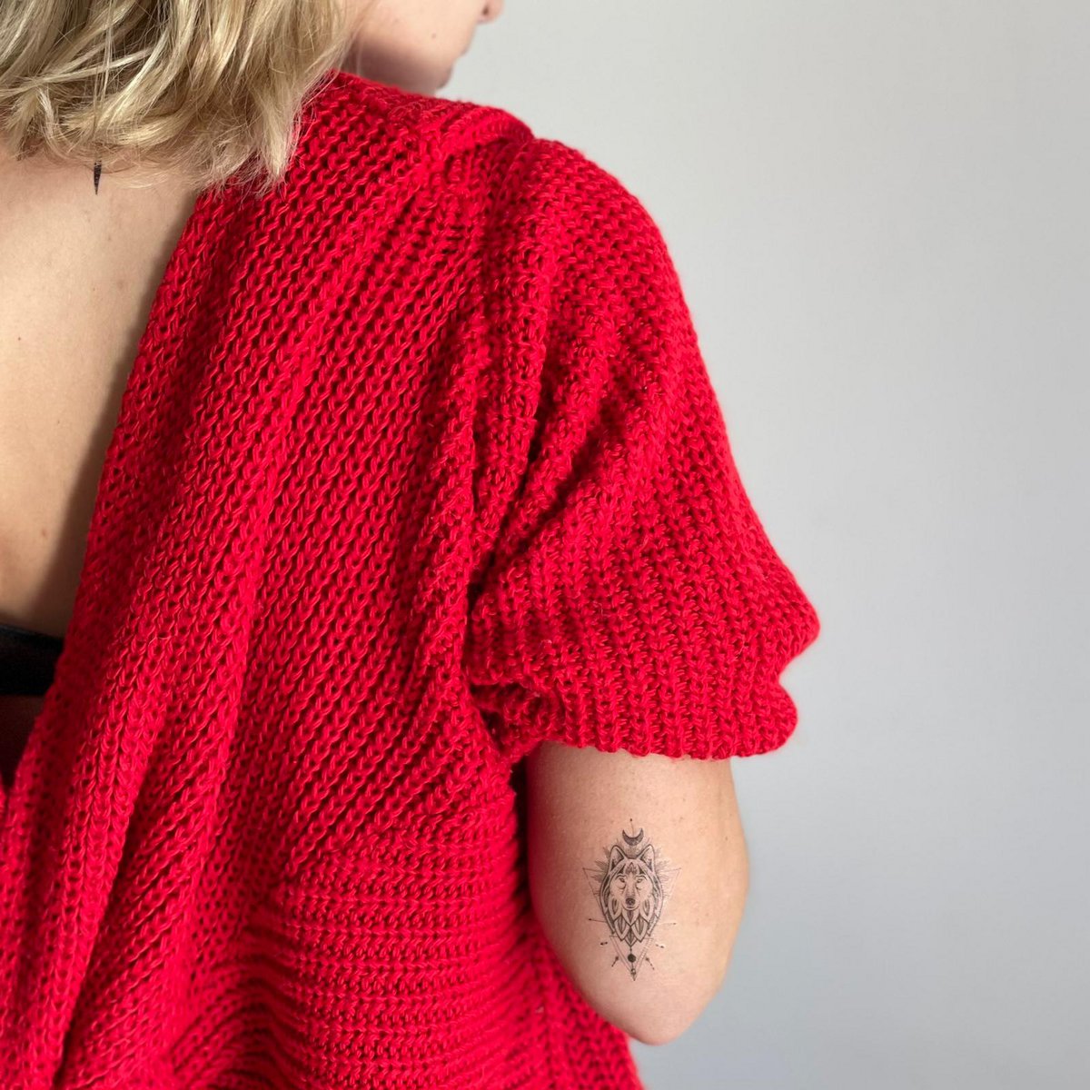 Tijdelijke tattoo: Grafische Wolf
