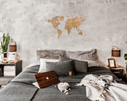 Mappa del mondo in legno - Fai da te - 3 tipi di legno