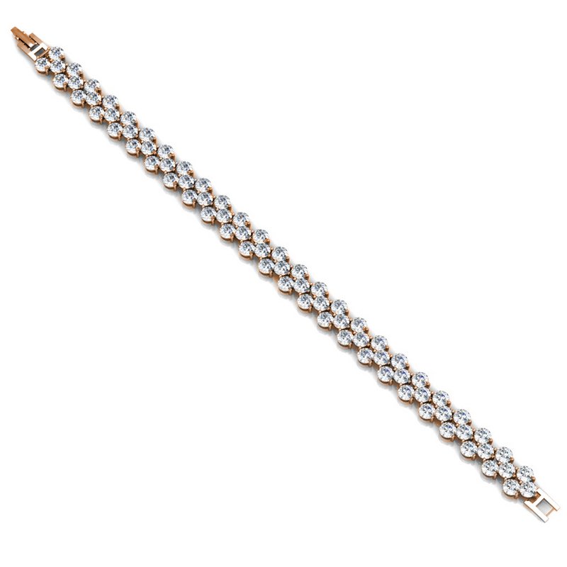 Bracciale Principessa - Or Rosé et Cristal