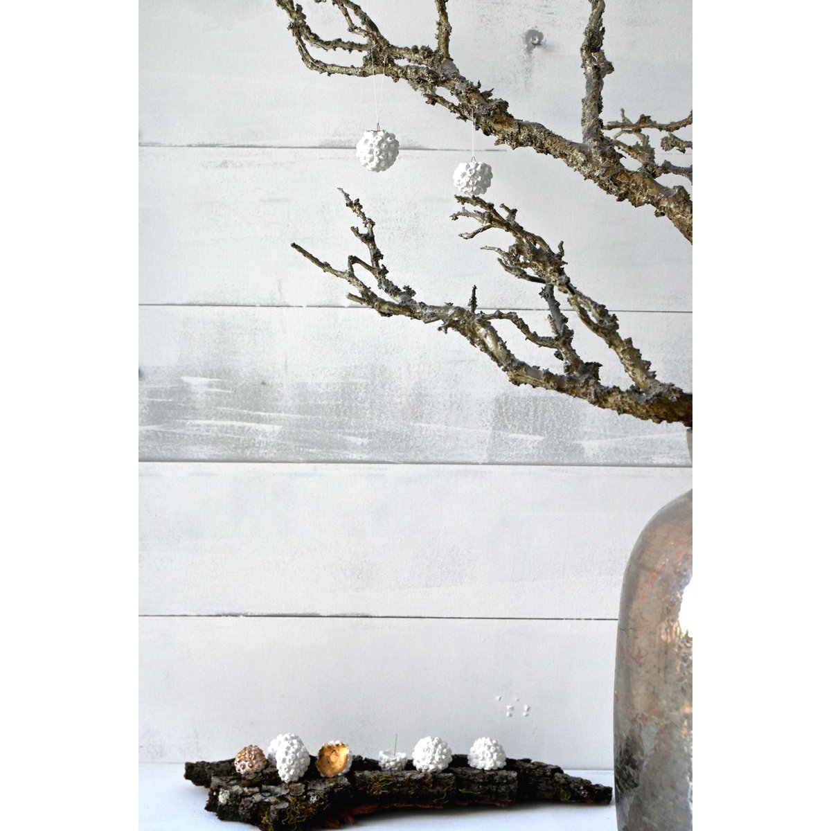 Ciondolo decorativo in gesso porcellanato, 10 pezzi