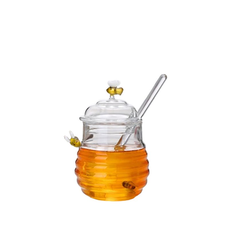 Bienenhonigtopf aus Glas, 280 ml