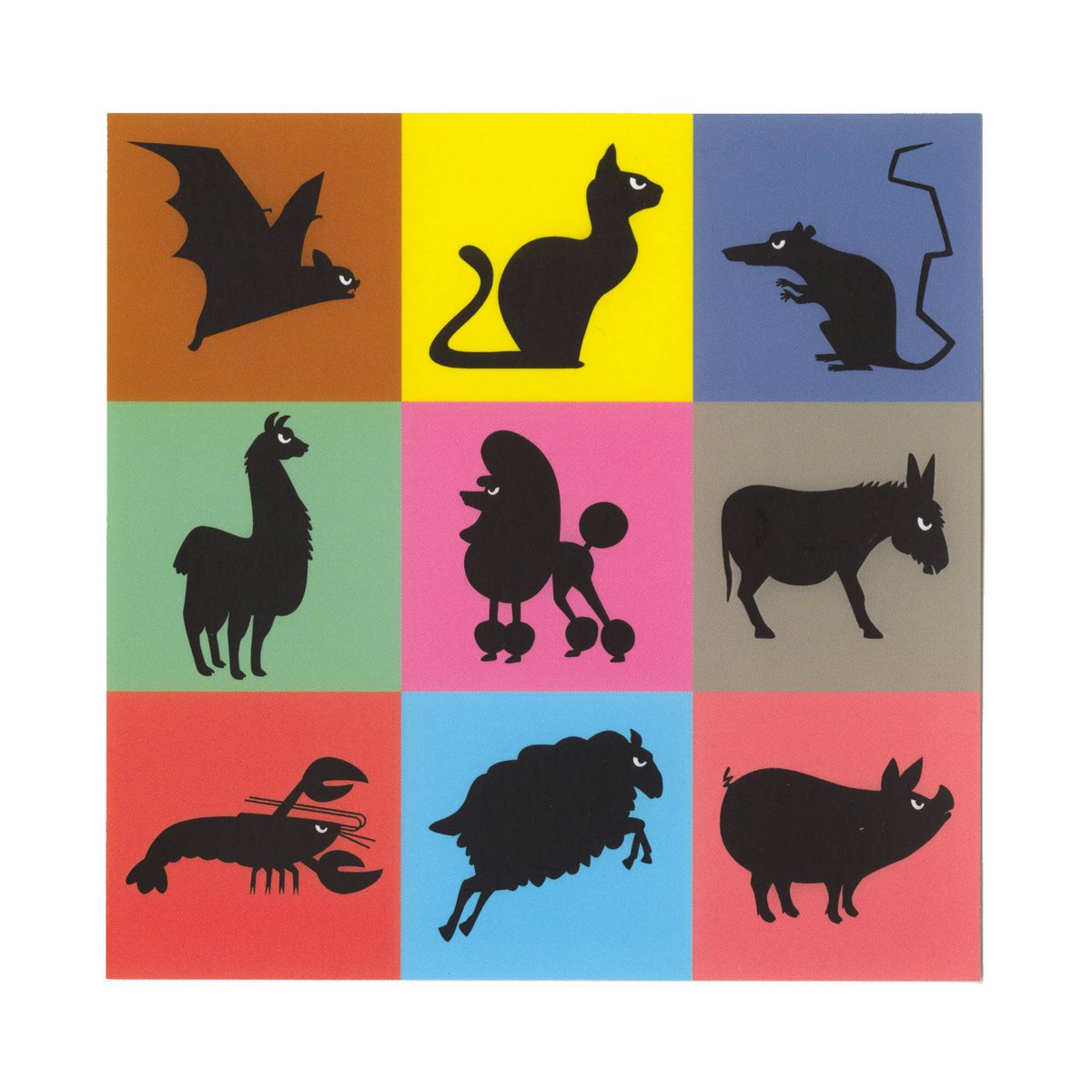 postcard - Welcome to the Funny Farm  (Angry Animals)