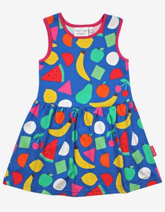 Bio-Baumwoll Kinder Sommerkleid mit Früchte-Druck
