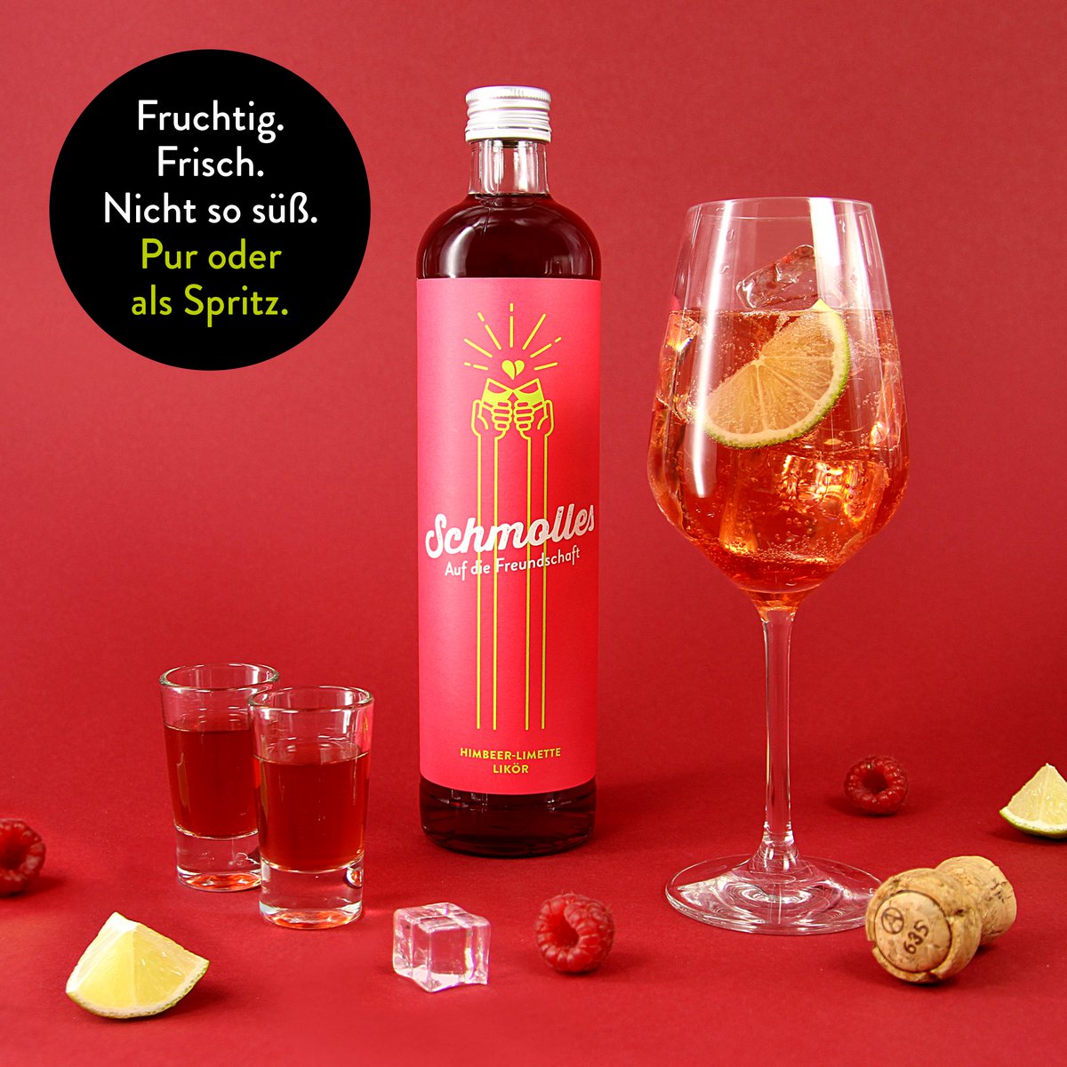 Schmolles Raspberry-Lime Liqueur - 500ml - 15% VOL