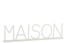 J-Line Dekoration Maison – Metall – Weiß