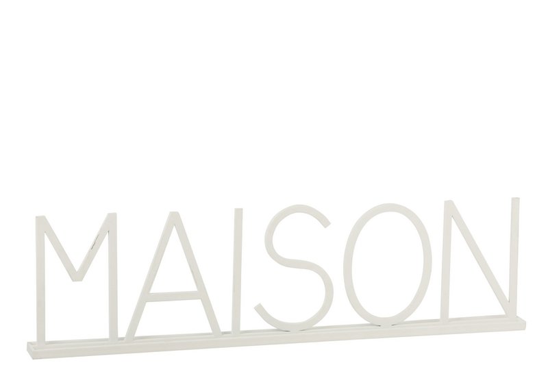 J-Line Dekoration Maison – Metall – Weiß