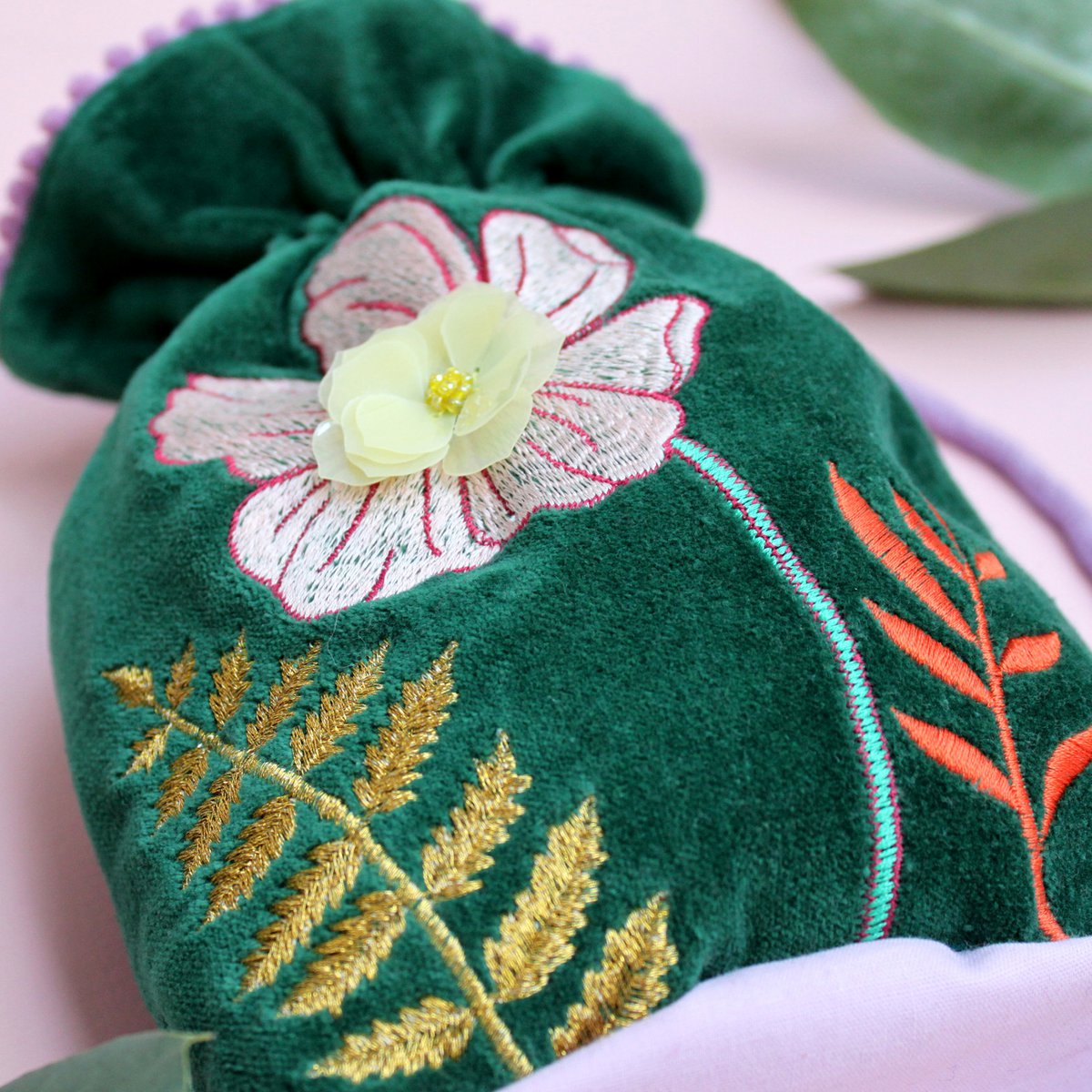 Posy Teal Beutel mit Kordelzug