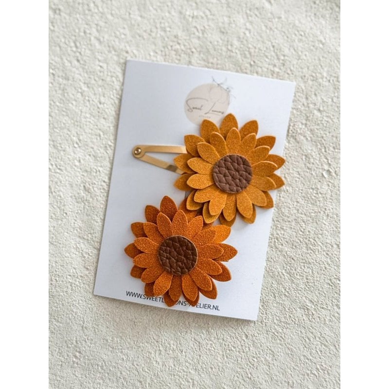 Barrette à cheveux - Tournesol