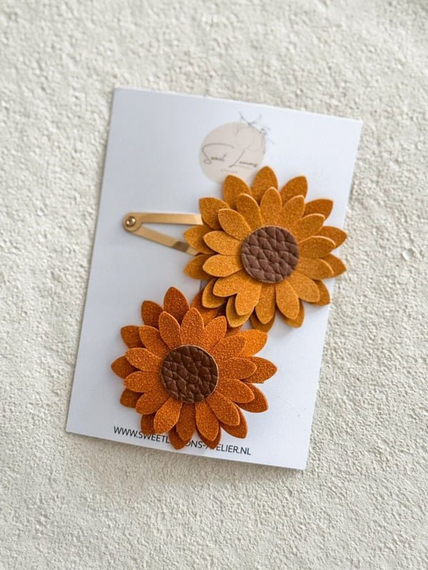 Barrette à cheveux - Tournesol