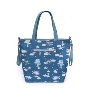 BAG ON GARNET "TRAVEL TIME" 46X38 CM BOTTOM: 34X15 CM