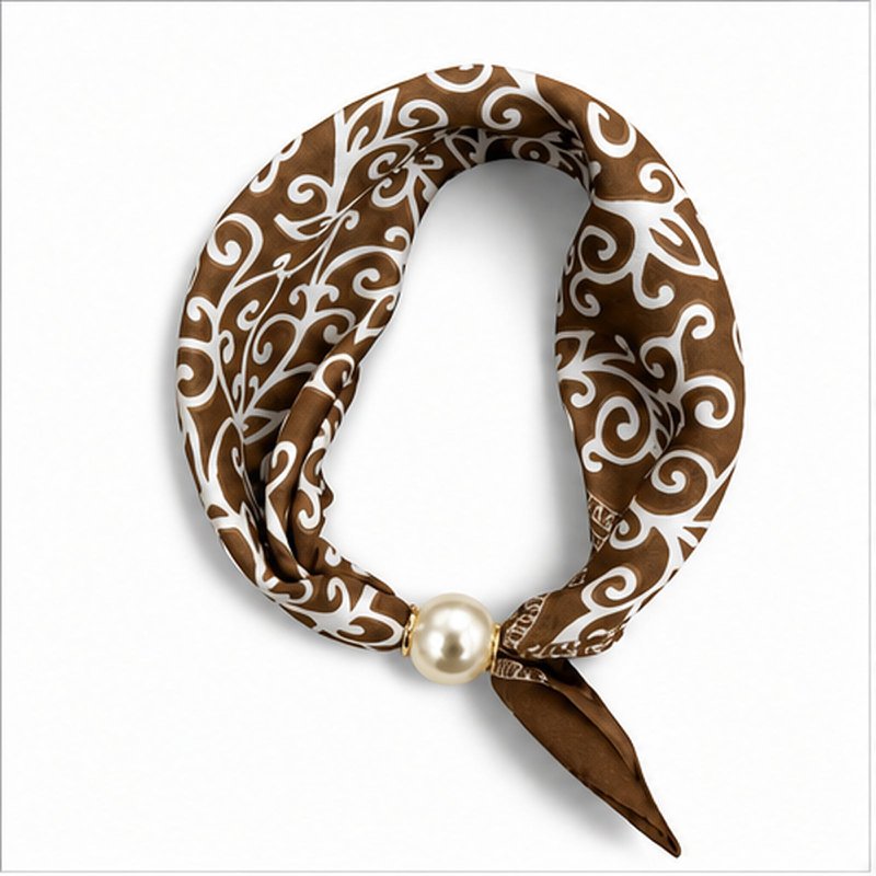 HS Pearl Scarf New Colors - Magnetic Pearl Closure