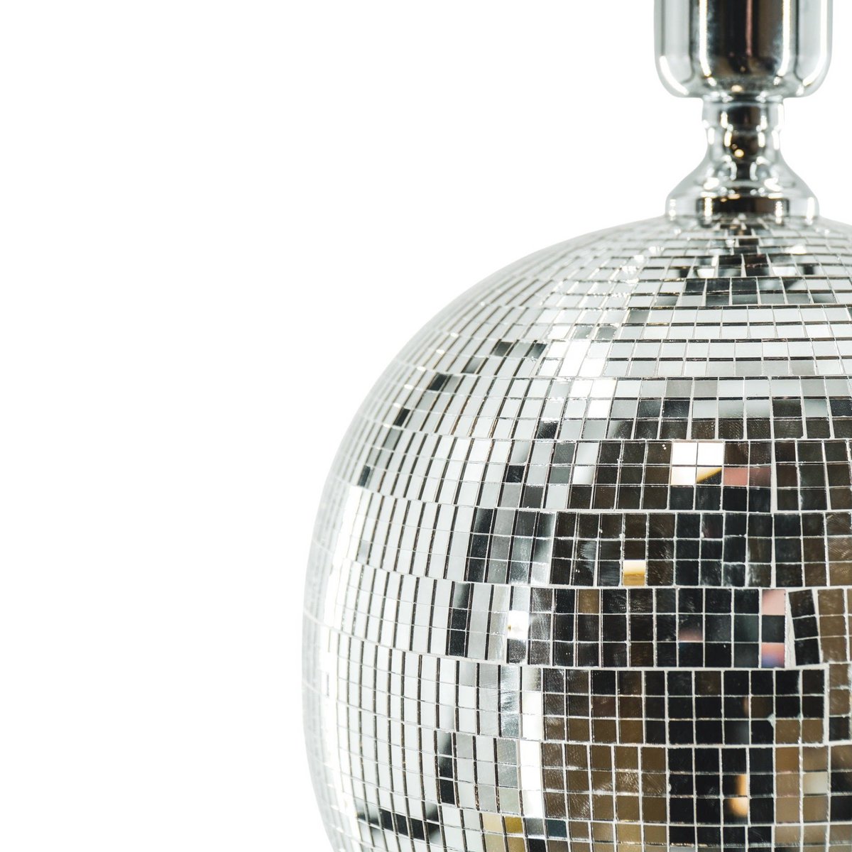 Lamp - Discobal - Glas - Zilver - 20x20x20cm