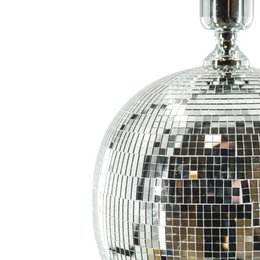 Lamp - Discobal - Glas - Zilver - 20x20x20cm