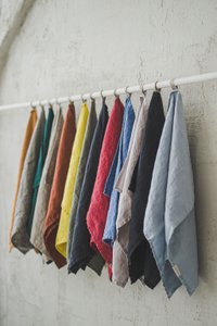 Linen Kitchen Towels, Soft & Absorbent, in Various Colors