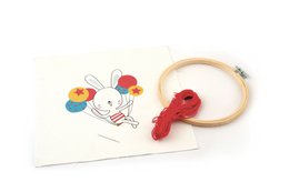 BORDUURSET VLIEGEND KONIJN Ø15CM