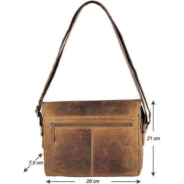 Leder -Männer -Umhängetasche Cognac - Damen Umhängetasche hellbraunes Leder