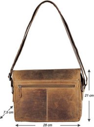 Leder -Männer -Umhängetasche Cognac - Damen Umhängetasche hellbraunes Leder