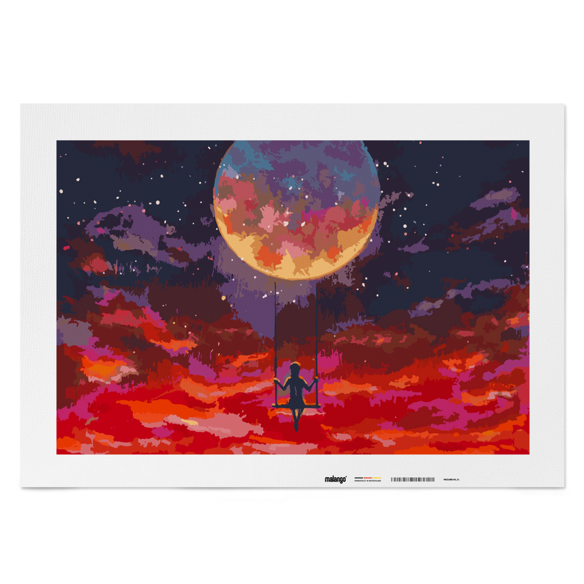 Pintar por números - columpio lunar