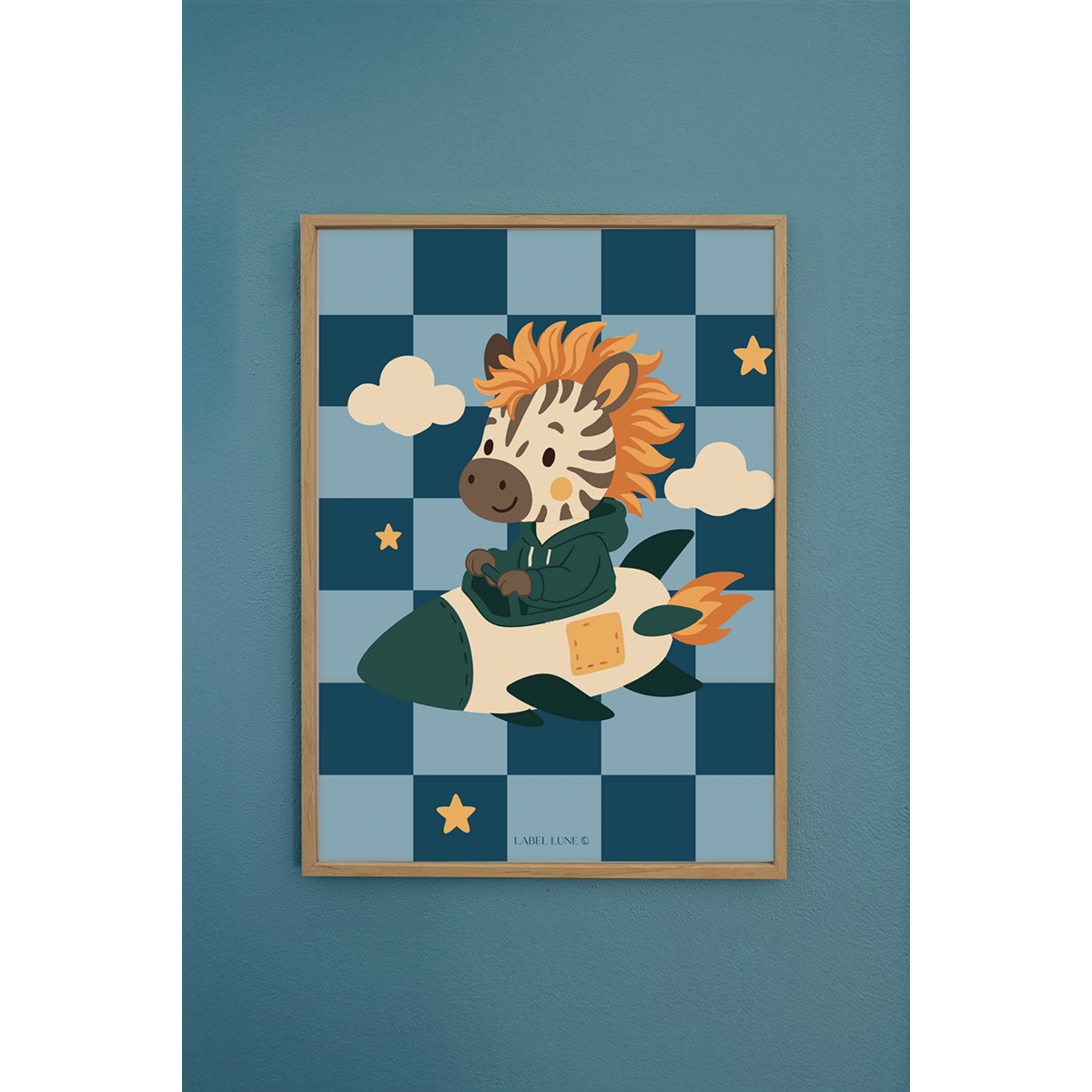 Affiche chambre enfant - Zebra Maeve