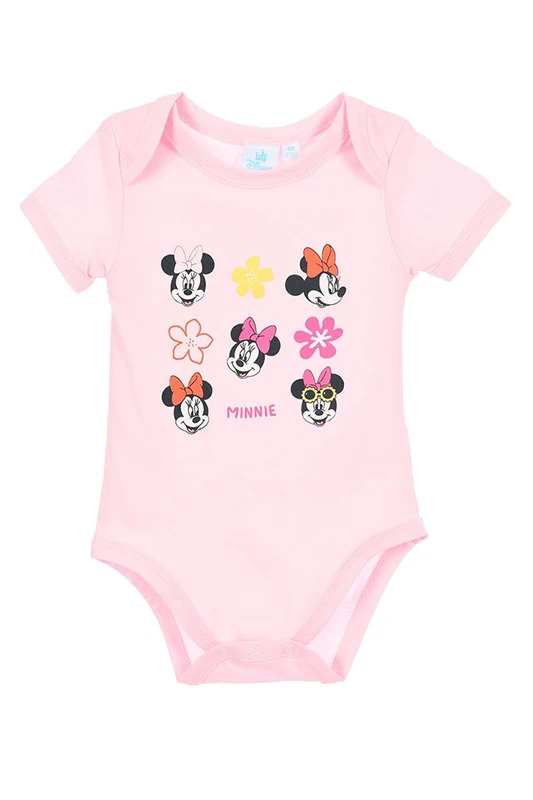 Zestaw 2 body niemowlęcych, Minnie i kwiatki