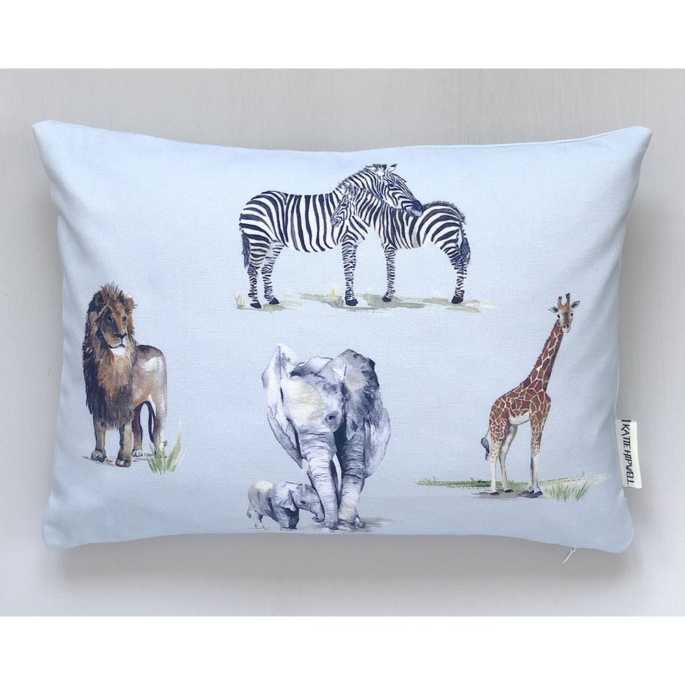 Cojín infantil con estampado de animales de Safari