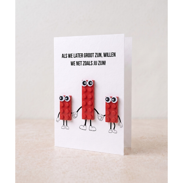 Father's Day Postal Card – Building Brick
