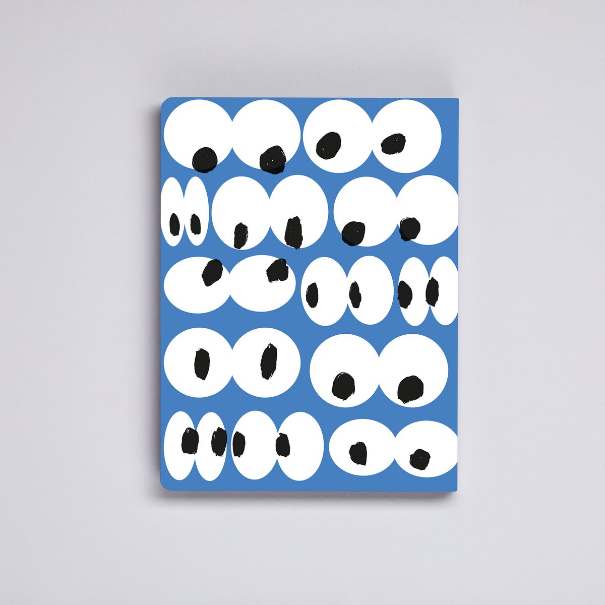 Eyes On You  - Graphic L | Notebook A5+ | Dotted Journal | 3,5mm dots | 256 numbered pages | 120g Premium-Paper | recycled leather | sustainably produced in Germany