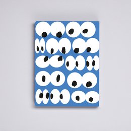 Les yeux sur toi - Graphique L | Carnet A5+ | Journal pointillé | Points de 3,5 mm | 256 pages numérotées | Papier Premium 120g | cuir recyclé | produit de manière durable en Allemagne