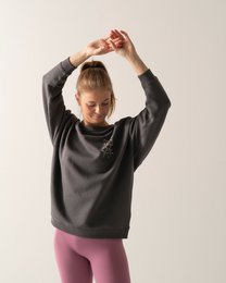 Bio-Sweatshirt, Enjoy Being Paused, Anthrazit