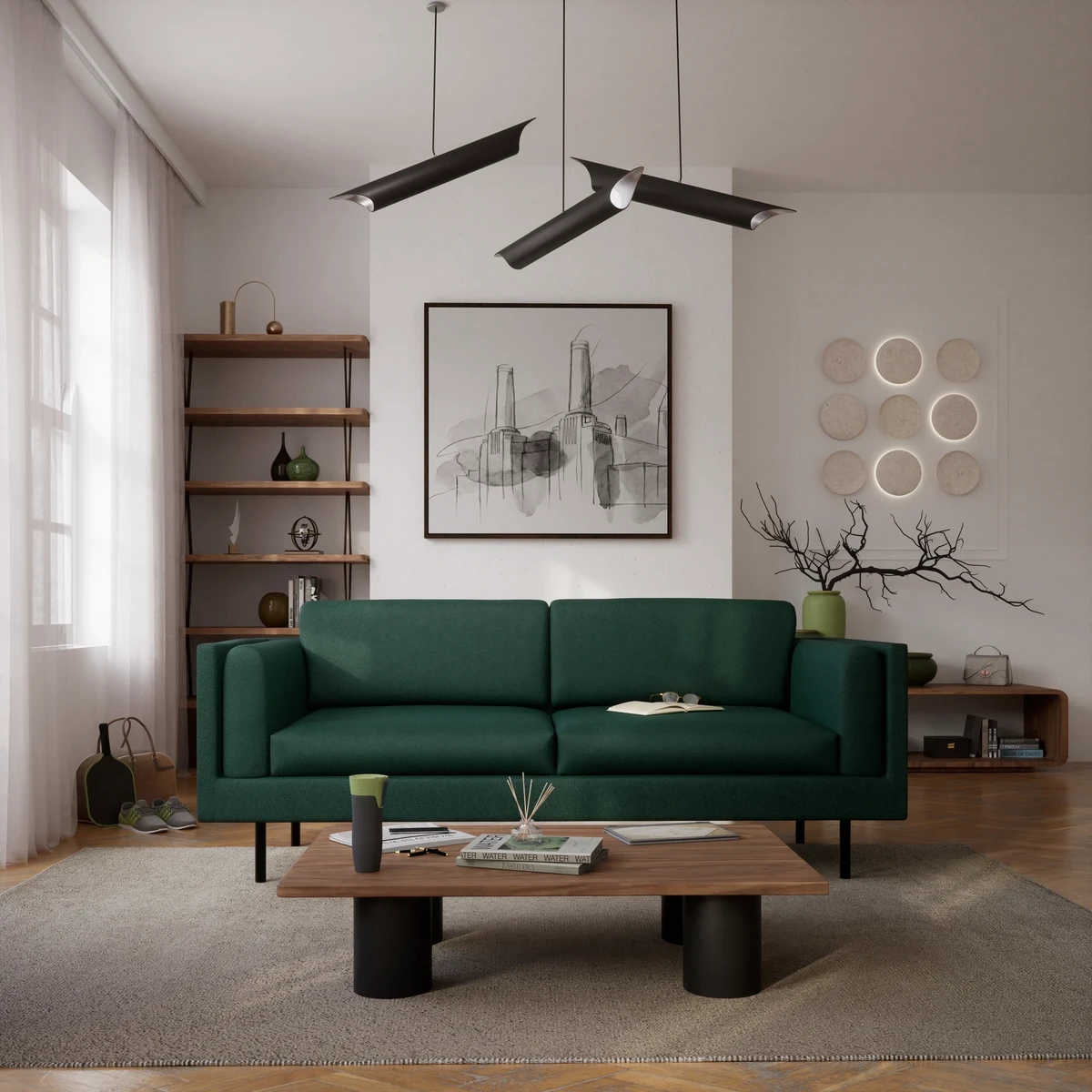 3-Seater Sofa CHELSEA - Green