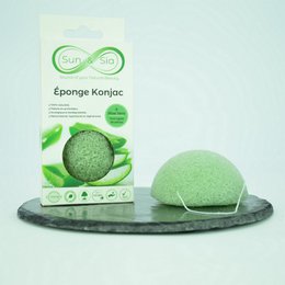 Spugna Konjac 100% naturale viso e corpo - In scatola | Diversi modelli tra cui scegliere