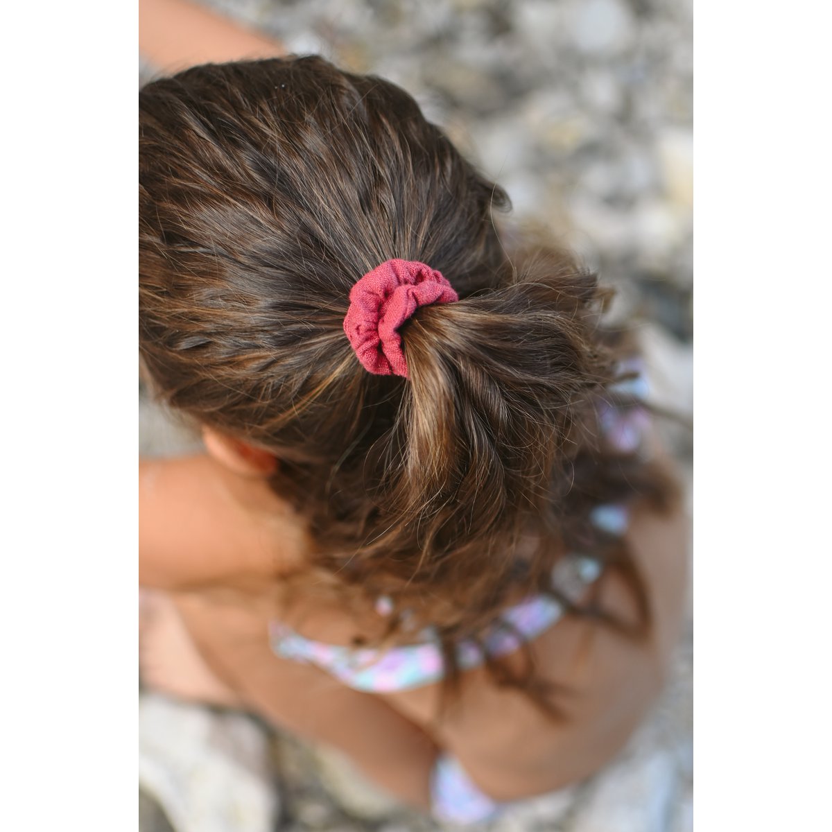 Dünne elastische Leinen-Scrunchies ohne Plastik – Leinen-Haargummis