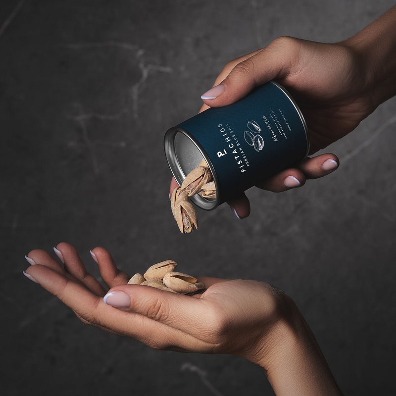 12x Pistachenoten - Blauw Zout - Mini 50g