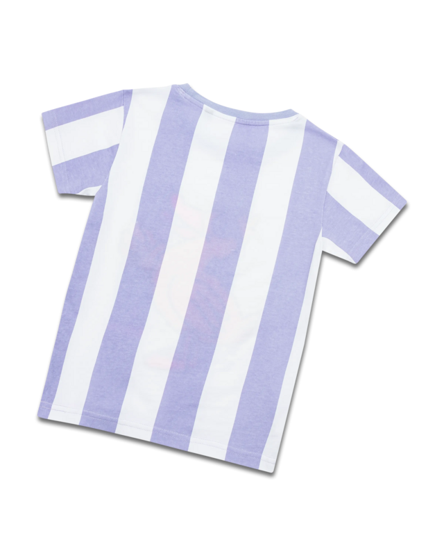 koaa – The Duck Ice Cream Stripes – T-Shirt blanc/violet