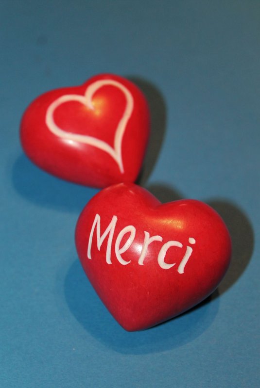 081 Herz klein Merci - Speckstein