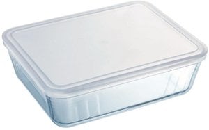 Pyrex - Cook & Freeze Dish Rectangle with Lid 800 ml - Transparent