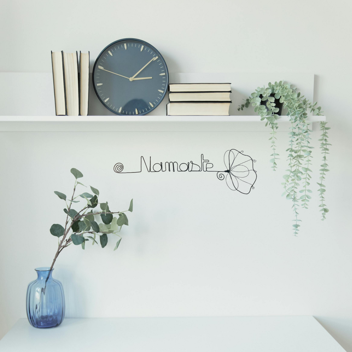 Ginkgo Flower - "Namaste" - Vægdekoration af jerntråd