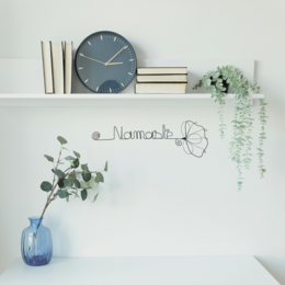 Ginkgo Flower - "Namaste" - Vægdekoration af jerntråd