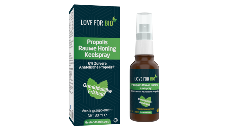 Love For Bio | Propolis Raw Honey Throat Spray – 6% Pure Anatolian Propolis