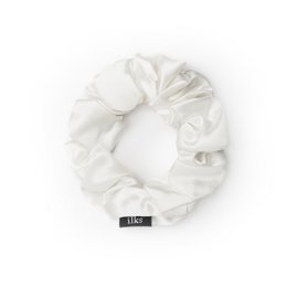 Zijden Scrunchie L Maat Wit